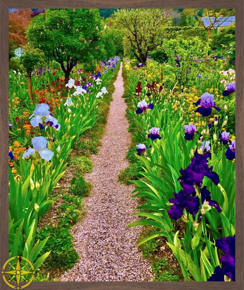 In Claude Monet's Garden: The Iris Parade - Fine Art