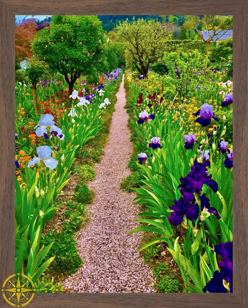 In Claude Monet's Garden: The Iris Parade - Fine Art