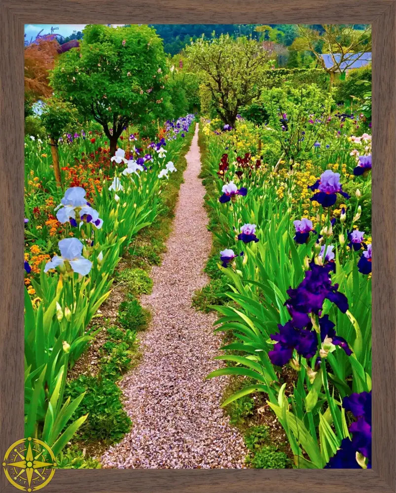 In Claude Monet's Garden: The Iris Parade - Fine Art