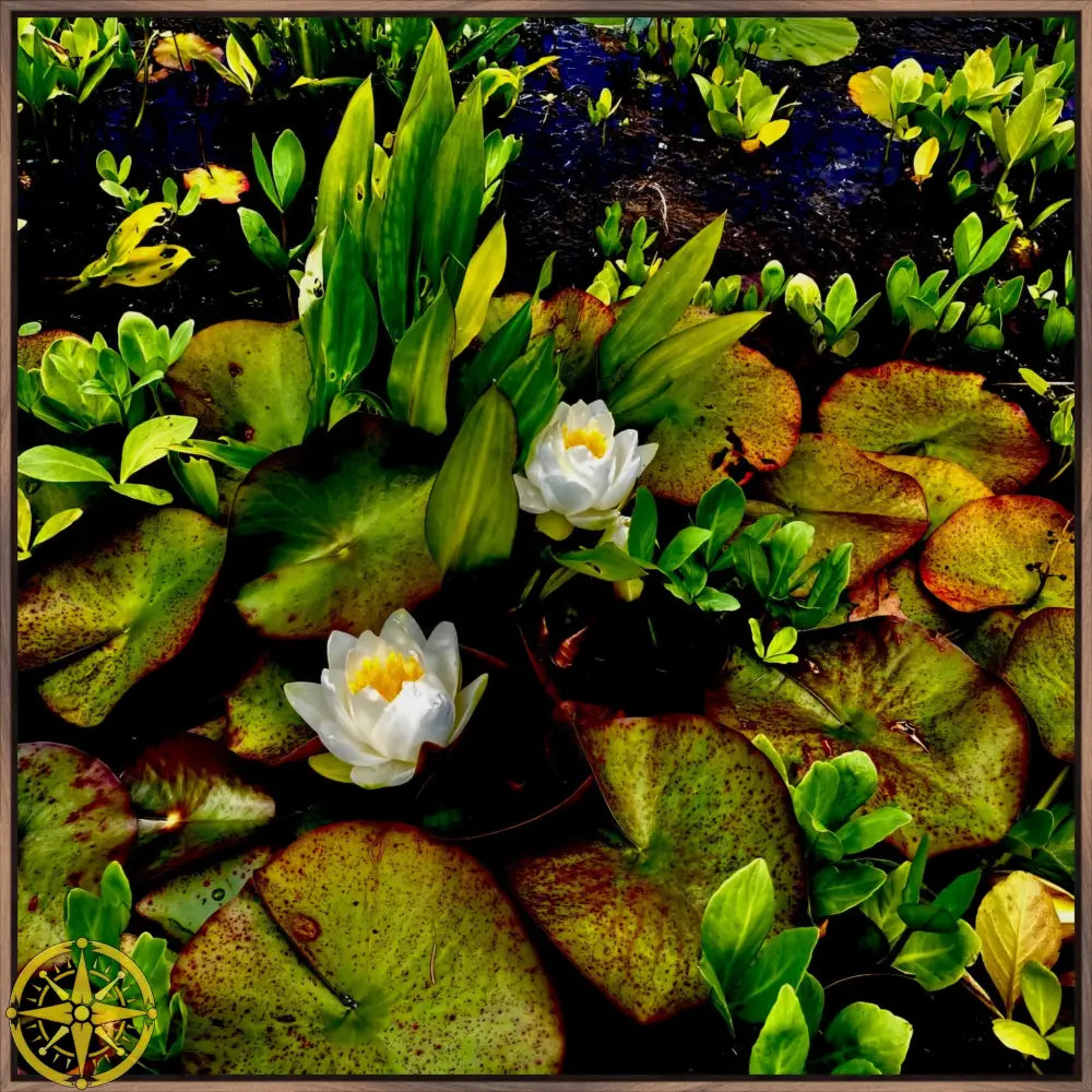 Lilies in Japanese Garden- Canvas