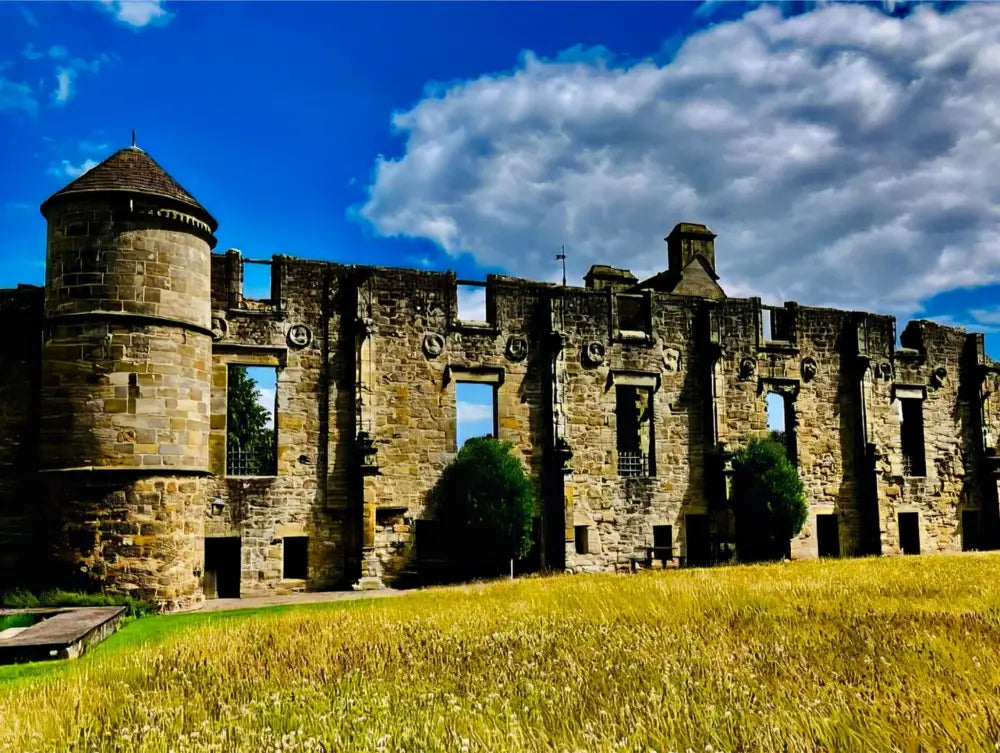 Enduring Things in Summer, Falkland Palace Against the Sky - Acrylic