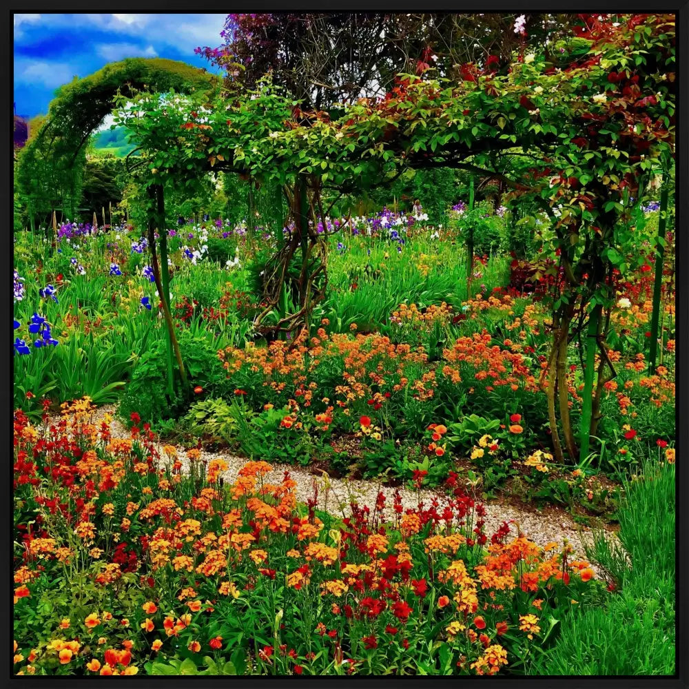 In Claude Monet's Garden: A Symphony in Orange - Canvas