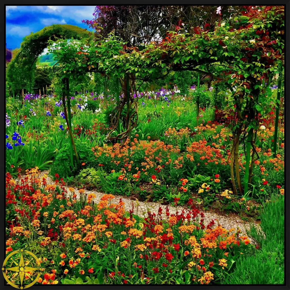 In Claude Monet's Garden: A Symphony in Orange - Canvas