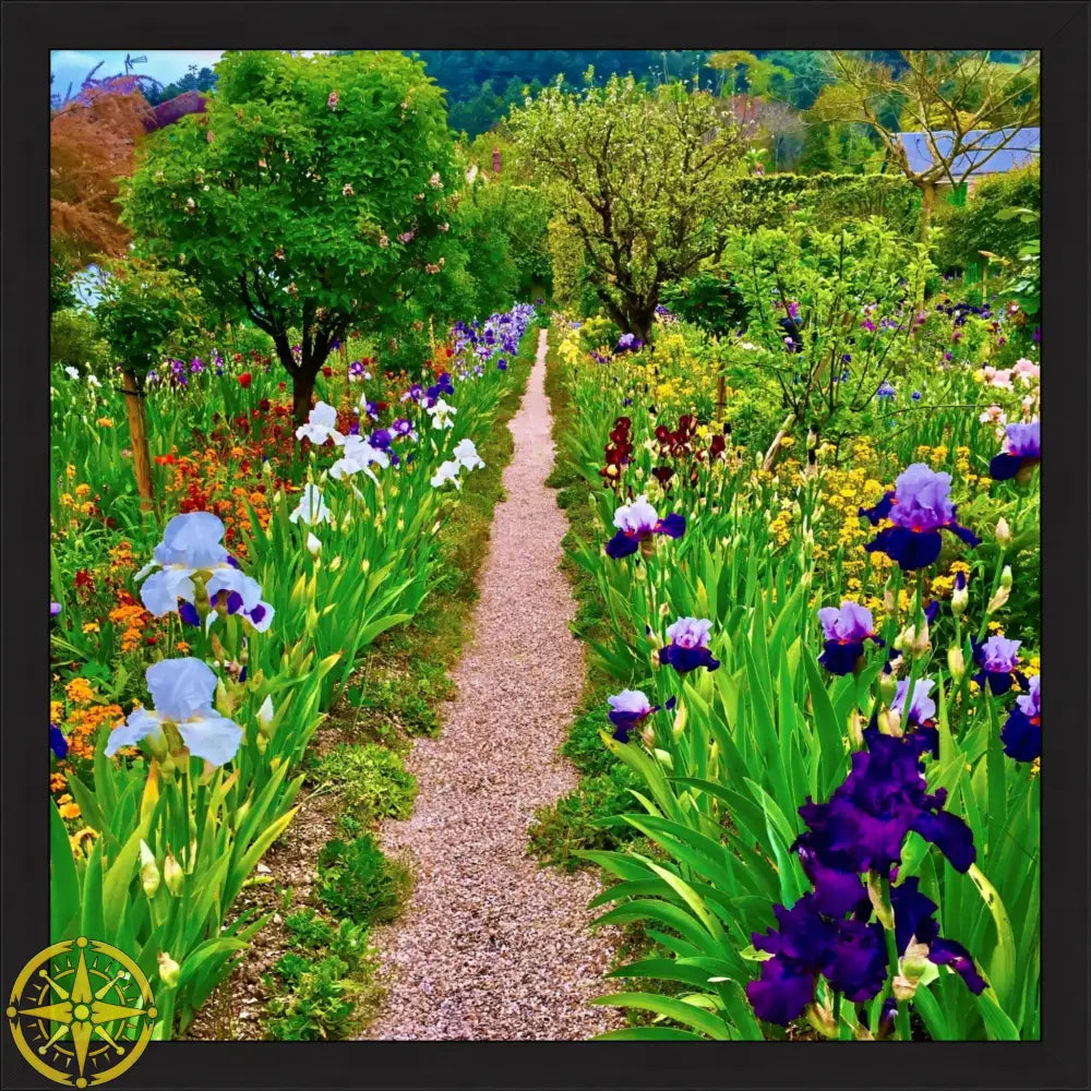 In Claude Monet's Garden: The Iris Parade - Fine Art