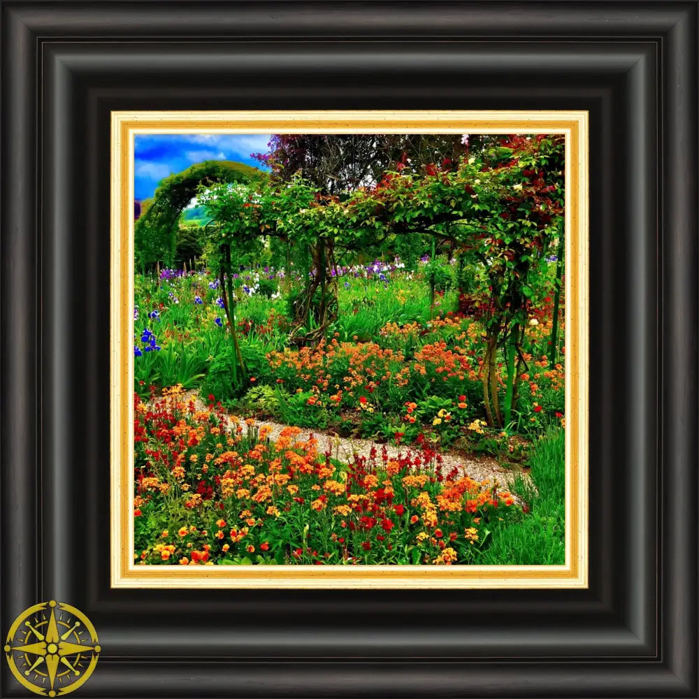 In Claude Monet's Garden: A Symphony in Orange - Fine Art