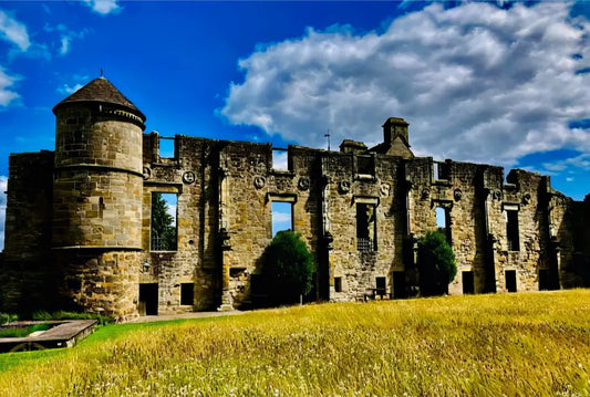 Enduring Things in Summer, Falkland Palace Against the Sky - Acrylic