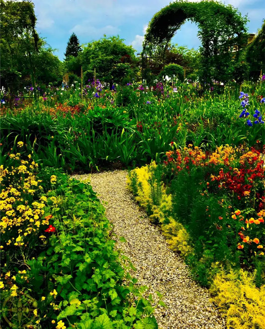 In Claude Monet's Garden: Beneath the Arbor - Acrylic