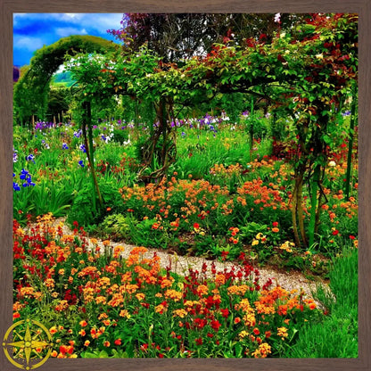 In Claude Monet's Garden: A Symphony in Orange - Fine Art