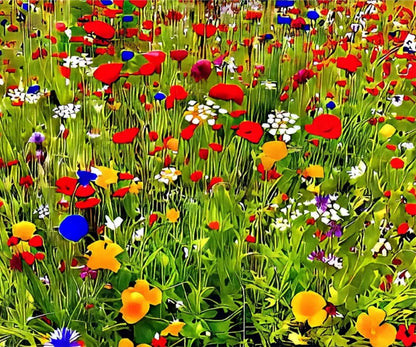 Kaleidoscope  of Late Spring Color  - Metal