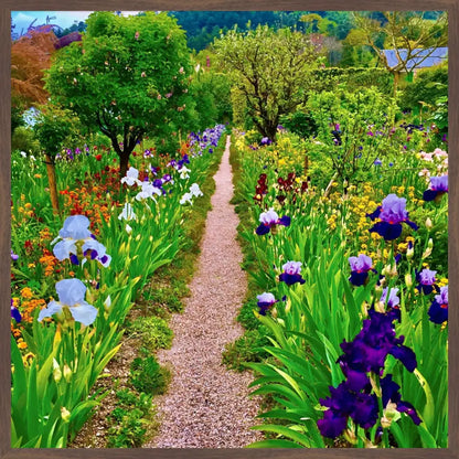 In Claude Monet's Garden: The Iris Parade - Fine Art
