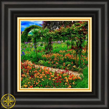 In Claude Monet's Garden: A Symphony in Orange - Fine Art